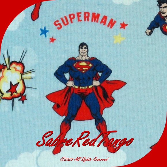 NWT Hanna Andersson Justice League Organic Long Johns Pajamas Superman 150 12 - Picture 3 of 5